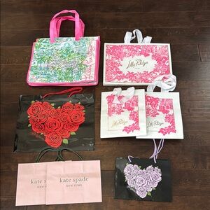 Lilly Pulitzer, Brighton and Kate Spade Shopping Bags